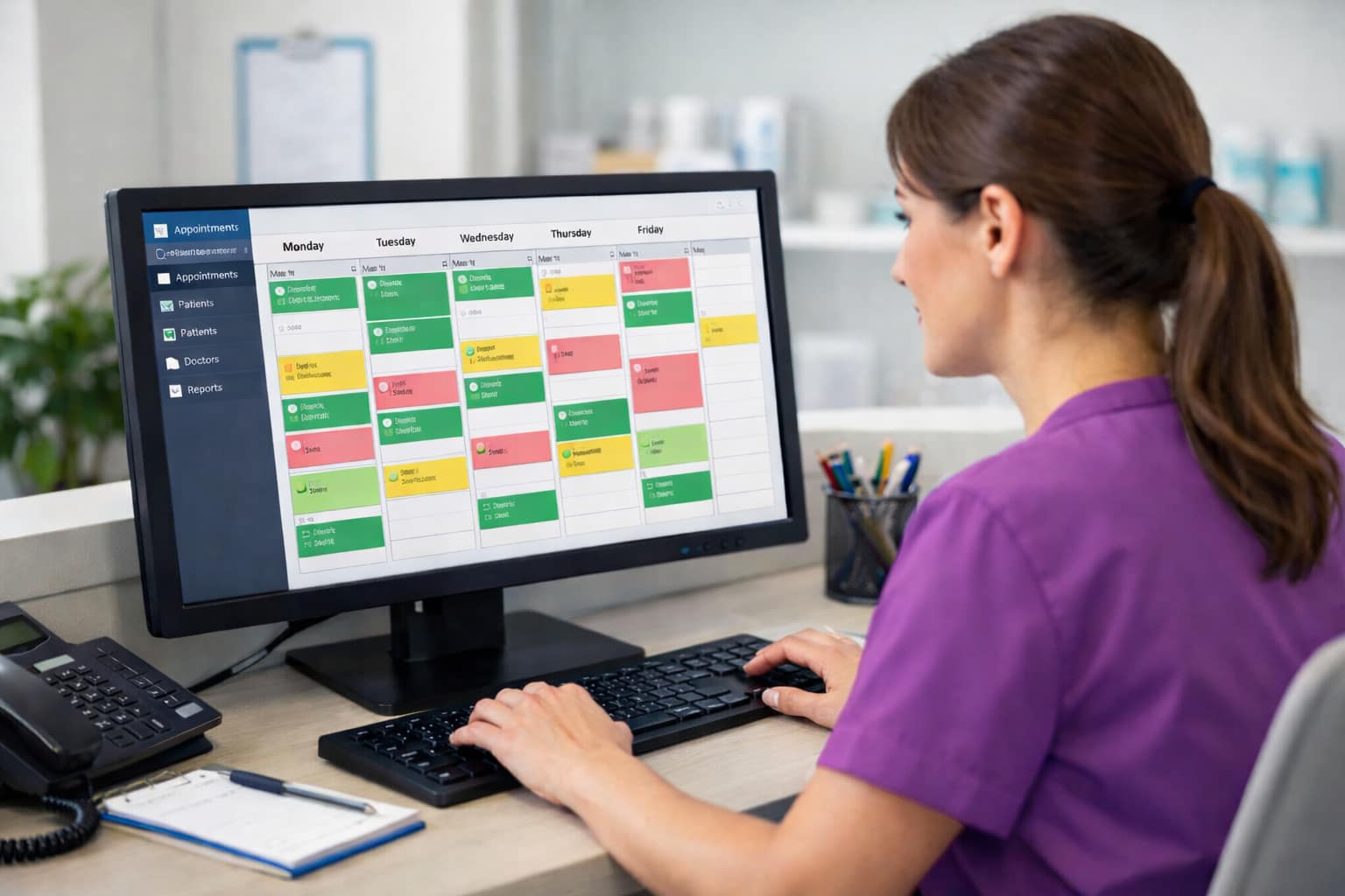 gestion de agenda en una clínica