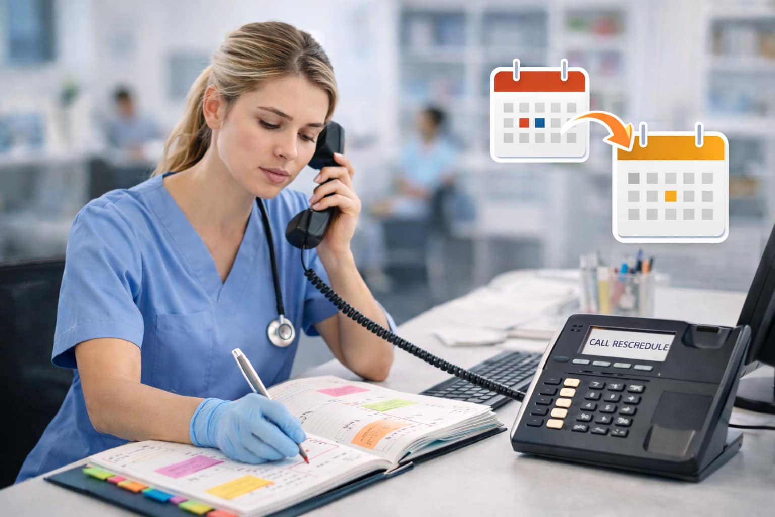 Clínica recuperando citas canceladas para evitar huecos en agenda